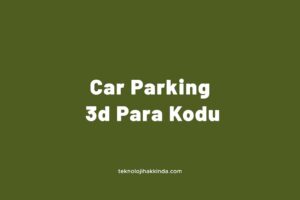 Car Parking 3d Para Kodu
